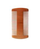 Men's Wooden Beard Comb - Double Sided Fine & Coarse Teeth Moustache Comb - Buy Online on SooperMarket.com