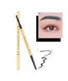 Dual-Sided Eyebrow Pencil for Precise and Sweatproof Brow Filling | Black Brow Pen with Combs | Makeup Tool for Beginners - Buy Online on SooperMarket.com
