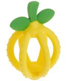 Itzy Ritzy Lemon-Shaped Teething Ball & Training Toothbrush - BPA-Free Silicone Bitzy Biter for Soothing Gums and Easy Grip - Buy Online on SooperMarket.com