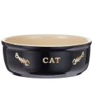 Nobby Ceramic Cat Basin 13.5 x 13.5 x 0.25 cm Black/ Beige - Buy Online on SooperMarket.com