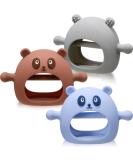 3 Packs Panda Baby Teething Toys for Babies 3 Months+ Silicone Baby Never Drop Teething Toys Anti Dropping Wearable Teething Mittens Baby Teether Baby Chew Toys for Babies Sucking Needs - Buy Online on SooperMarket.com