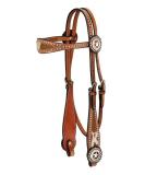 Royal King Texas Star Browband Headstall - Medium Oil Finish - Buy Online on SooperMarket.com