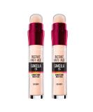 Maybelline New York Il Erase Age Concealer - 2 Pack Color 00 Ivory | Multi-Purpose Liquid Concealer for Flawless Skin - Buy Online on SooperMarket.com