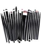 Makeup Brushes ZHIYE Make up Brush Set 20 PCs Professional Face Eyeliner for Foundation Blush Concealer Eyeshadow with Travel Black - Buy Online on SooperMarket.com
