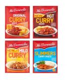 McDonnells Curry Sauce Multipack (Original Mild Hot Slimmer) - 12 Pack - Buy Online on SooperMarket.com