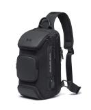 BANGE Waterproof Men's Chest Bag Crossbody Sling Backpack - Black (3 Pockets) - Buy Online on SooperMarket.com