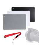 Grey Card White Balance 18% Exposure Calibration Card for DSLR/SLR Cameras - 3.35 x 2.2 inches - Buy Online on SooperMarket.com