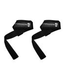 Gymreapers Lifting Wrist Straps for Weightlifting, Bodybuilding, Powerlifting, Strength Training, & Deadlifts - Padded Neoprene with 18 inch Cotton Black - Buy Online on SooperMarket.com