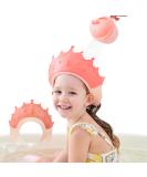 FUSACONY Baby Shower Cap Shield, Shower Cap for Kids, Visor Hat for Eye and Ear Protection for 0-9 Years Old Children, Cute Crown Shape Makes the Baby Bath More Fun (Pink) - Buy Online on SooperMarket.com