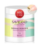 Saviland 60g Clear Dipping Powder - 2.1oz Big Bottle Dip Powder French Nail Art Starter Manicure Strengthen Nail Powder Dip Powder Nail Kit Easy for Nail Beginners to Use No Nail Lamp Needed - Buy Online on SooperMarket.com