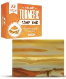 Organic Turmeric Soap Bar | Handcrafted in USA with Calendula & Aloe Vera | Brightens Skin, Fades Scars, Evens Tone | Face & Body Cleanser for Sun Damage & Age Spots - Buy Online on SooperMarket.com