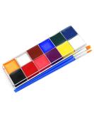 Professional Oil Based Face Paint Palette Set - 12 Flash Colors for Adults, Halloween Makeup & Cosplay - Buy Online on SooperMarket.com