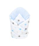Baby Swaddle Wrap Blanket - Newborn Cotton Swaddling Sleeping Bag 0-3 Months (Blue Stars) - Buy Online on SooperMarket.com
