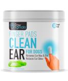 Dog Ear Wipes - Finger Pads | Stop Itching - Remove Dirt Wax & Clean Dirty Ears Easily | Aloe Vera & Witch Hazel Infused | 50 Dog Ear Cleaning Finger Wipes For Easy Cleaning Of Dogs Ears | UK BRAND - Buy Online on SooperMarket.com