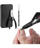 Professional Podiatrist Toenail Clipper for Thick/Ingrown Nails - Surgical Stainless Steel, Rubber Handles, Recommended by Foot Surgeons - Suitable for Men, Seniors, Adults (Black) - Buy Online on SooperMarket.com