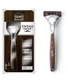 Wilkinson Sword Quattro Men's Razor Vintage Edition - Premium Shaving Experience | 1 Pack - Buy Online on SooperMarket.com