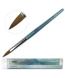 PANA Pure Kolinsky Hair Acrylic Nail Brush - Size 8 Teal Wood Handle - Buy Online on SooperMarket.com