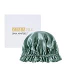 ZIMASILK 100% Mulberry Silk Bonnet for Women Hair Care  Double Layered  Silk Hair Wrap for Sleeping with Elastic Stay On Head (1Pc  Greyish Green+Ivory) One Size Lightblue-ivory - Buy Online on SooperMarket.com