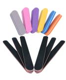 Stadux Nail Files & Buffer Set - 12pcs 100/180 Grit Professional Sanding Blocks for Ridges/Cuticles - Polisher Buffing Files for Perfect Nails - 6 Nail Files & 6 Buffers Included - Buy Online on SooperMarket.com