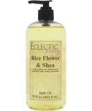 Rice Flower and Shea Bath Oil by Eclectic Lady | Nourishing & Relaxing Scented Bath Oil for Dry Sensitive Skin | 16 oz Fragrance Body Oil - Buy Online on SooperMarket.com