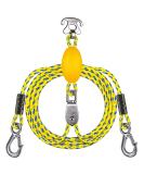 SELEWARE Heavy Duty Boat Tow Harness for Tubing, Boat Tow Rope with Stainless Steel Quick Connector, Heavy Duty Self Centering Tow Harness for Boat Water Sport Jet Ski Wakeboarding Yellow Boat Tow Harness W/ Pulley - Buy Online on SooperMarket.com