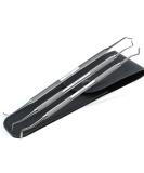 Premium 3 Corners Foot Care Set | Stainless Steel Pedicure & Nail Care Tools with Case | 3-Part Instrument Set for Effective Foot Care - Buy Online on SooperMarket.com