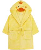 Duck Hooded Baby Dressing Gown | Animal Face Detail | 6-12 Months - Buy Online on SooperMarket.com