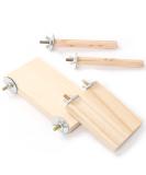 QUOZUO Bird Perches Stand Platform Natural Wood Parrot Toy Perch Stand Budgie Cage Accessories for parakeets Cockatiel Parrot - Buy Online on SooperMarket.com