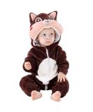 COOKY.D Unisex Winter Animal Hooded Baby Romper - Brown Squirrel (18-24 Months) - Buy Online on SooperMarket.com