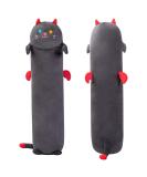 28in Long Cat Plush Pillows Stuffed Animals Squishy Pillows - Plushie Cute Kitty Sleeping Hugging Plush Pillow Soft Toys for Kids(Black) Black Cat 28inch/70cm Black Cat 28inch/70cm - Buy Online on SooperMarket.com
