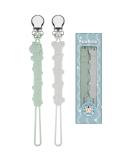 Kowlone Koala Bear Silicone Dummy Clip Set - Teething Pacifier Holder for Boys and Girls (Green Grey) - Buy Online on SooperMarket.com