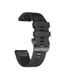 ANCOOL 22mm Soft Silicone Watch Band Replacement for Garmin Fenix 5/6/7 - Easy Fit, Black - Buy Online on SooperMarket.com
