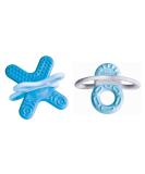 Mam Bite & Relax Set | Extra Light Blue Baby Teething Rings | Pain-Relieving Dental Aid for 2+ Months - Buy Online on SooperMarket.com