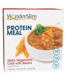 WonderSlim Protein Meal Zesty Vegetable Chili w Beans - 100 Calories 12g Protein 4g Fiber (7ct) - Buy Online on SooperMarket.com