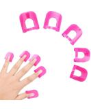 52 Pcs (10 Size) Curve Shape Spill-proof Finger Cover Nail Polish Edge Anti-Flooding Plastic Template Clip Beauty Tools Set for Finger Nail Art - Buy Online on SooperMarket.com