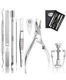 Premium 8Pcs Ingrown Toenail Tools Kit for Nail Treatment - Correction Clippers, File Lifter, Professional Pedicure Tool - Buy Online on SooperMarket.com