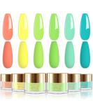 Lavender Violets 14g x 6 Colors Acrylic Dip Powder French Nail Art Manicure - Neon Yellow Green J211 - Buy Online on SooperMarket.com