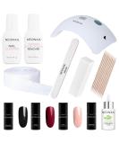 Neonail Starter Set with LED Lamp - 4x 7.2ml Nail Polish UV Shellac Manicure Kit for Perfect Nails - Buy Online on SooperMarket.com