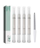 4 pieces Nail Care Pen with tea tree oil vitamin E & aloe vera for well-groomed fingernails & toenails with nail file (cylindricity) Green-4 - Buy Online on SooperMarket.com