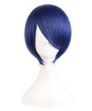 MapofBeauty 12 Short Straight Cosplay Wig (Mixed Blue) - Ideal for Parties and Costumes - Buy Online on SooperMarket.com