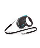 Flexi Black Design Cord Blue Small 5m Retractable Dog Leash/Lead for dogs up to 12kgs/26lbs Blue Small (5m) - Buy Online on SooperMarket.com