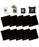Black Infusible Transfer Ink Sheets  10 Pcs 12x 12 Solid Plain Color Pre-Printed Sublimation Paper for Heat Press Mug  DIY T- Shirts  Coasters Black-10 - Buy Online on SooperMarket.com