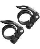 CUNCUI 2pcs Bike Seat Clamps 31.8mm, Seatpost Clamp, Premium Bike Seat Clamp, Inside Diameter of Seat Tube Clamp 31.8mm (Black) - Buy Online on SooperMarket.com