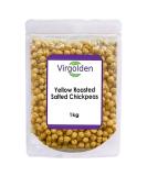 Virgolden Yellow Roasted Salted Chickpeas 1kg - Premium Crunchy Snack - Buy Online on SooperMarket.com