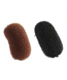 2 Pieces Hair Former Comb Hair Raise Styling Accessories Updo Hair Cushion Hair Clip Black and Coffee - Buy Online on SooperMarket.com