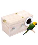 Wooden Parrot Breeding Box for Birds - Budgie, Cockatiel, Parakeet, Lovebirds, Conure, Cockatoo - Nesting Box for Cage - 7.8x4.7x4.7 inch - Buy Online on SooperMarket.com