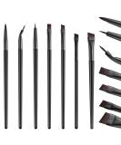 7-Piece Eyeliner Brushes Set for Precision Makeup Application | Gel & Liquid Eyeliner Brushes, Slanted Eyebrow Brush, Fine Bent Eyeliner Brush, Eyeshadow Brushes - Buy Online on SooperMarket.com