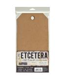 Stampers Anonymous THETC002 Tim Holtz Etcetera Medium Tag 6.5"X12", Brown - Buy Online on SooperMarket.com