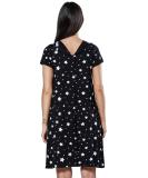 happy mama Labor Delivery Hospital Gown Breastfeeding Maternity - Black With Stars - Buy Online on SooperMarket.com