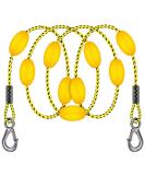SELEWARE 65ft Boating Tow Rope for 1-4 Rider Tubes | Stainless Steel Hooks & Floats | Water Sports Essential - Buy Online on SooperMarket.com